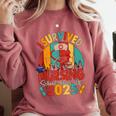 I Survived Nursing School Class Of 2025 Proud Graduation Comfort Colors Sweatshirt Crimson
