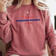 Survived Nursing School Graduation Student Comfort Colors Sweatshirt Crimson