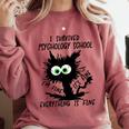 I Survived Psychology School Graduation 2026 2027 Comfort Colors Sweatshirt Crimson