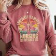 I Survived My Wife's Nursing Degree Nursing Graduation Comfort Colors Sweatshirt Crimson