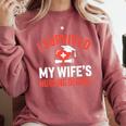 I Survived My Wife's Nursing Degree Rn Graduation Nurse Comfort Colors Sweatshirt Crimson
