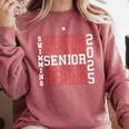 Swimming Senior Night Swimming Senior 2025 Graduation 40 Comfort Colors Sweatshirt Crimson