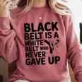 Taekwondo Belt Club Graduation Comfort Colors Sweatshirt Crimson