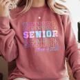 Tie Dye Senior 24 Class Of 2024 Seniors Graduation 24 Comfort Colors Sweatshirt Crimson