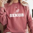 Track & Field Senior 2025 Graduation Year Comfort Colors Sweatshirt Crimson