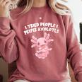 I Tried People I Prefer Axolotl Salamander Introvert Comfort Colors Sweatshirt Crimson I Tried People I Prefer Axolotl Salamander Introvert Comfort Colors Sweatshirt Crimson