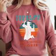 Trust Me I'Ve Got A Human Services Degree College Graduation Comfort Colors Sweatshirt Crimson
