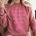Trust Me I Have A Master's Degree Graduation Comfort Colors Sweatshirt Crimson