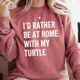 Turtle Owner Introvert Stay Home Comfort Colors Sweatshirt Crimson