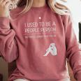 I Used To Be A People Person Introvert Comfort Colors Sweatshirt Crimson I Used To Be A People Person Introvert Comfort Colors Sweatshirt Crimson