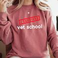 Vet School Tech Graduation Future Veternarians I Survived Comfort Colors Sweatshirt Crimson