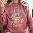 Vet Tech Veterinary Technician Graduation Ruff Idea Comfort Colors Sweatshirt Crimson