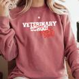 Veterinary School Graduation Class Of 2018 Comfort Colors Sweatshirt Crimson