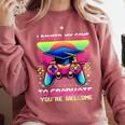 Video Gamer Graduate Graduation Grad Gaming Comfort Colors Sweatshirt Crimson