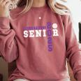 Volleyball Senior Night Volleyball Senior 2025 Graduation 26 Comfort Colors Sweatshirt Crimson