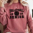 Volleyball Senior Night Volleyball Senior 2025 Graduation 28 Comfort Colors Sweatshirt Crimson