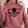 Volleyball Senior Night Volleyball Senior 2025 Graduation 30 Comfort Colors Sweatshirt Crimson