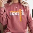 Volleyball Senior Night Volleyball Senior 2025 Graduation 8 Comfort Colors Sweatshirt Crimson