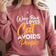 Wears Loves Cats Avoids People I Introvert Comfort Colors Sweatshirt Crimson Wears Loves Cats Avoids People I Introvert Comfort Colors Sweatshirt Crimson