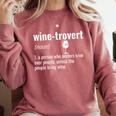 Wine-Trovert Wine Humor Definition Introvert Comfort Colors Sweatshirt Crimson Wine-Trovert Wine Humor Definition Introvert Comfort Colors Sweatshirt Crimson