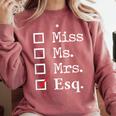Women Lawyer Attorney Law School Graduation Lawyer Comfort Colors Sweatshirt Crimson