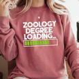 Zoology Degree Loading Zoologist Graduation Student Tee Comfort Colors Sweatshirt Crimson