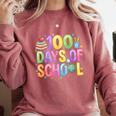 100 Days Of School Book Pencil Teachers Girls Kids 100th Day Comfort Colors Sweatshirt Orchid 100 Days Of School Book Pencil Teachers Girls Kids 100th Day Comfort Colors Sweatshirt Orchid