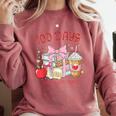 100th Day Of School Teachers 100 Days Of Coffee Chaos Books Comfort Colors Sweatshirt Orchid 100th Day Of School Teachers 100 Days Of Coffee Chaos Books Comfort Colors Sweatshirt Orchid