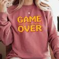 1980s Nostalgia Arcade Gamer Retro Video Game Novelty Comfort Colors Sweatshirt Orchid 1980s Nostalgia Arcade Gamer Retro Video Game Novelty Comfort Colors Sweatshirt Orchid