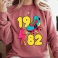 1982 Retro Raised In The 80s Old School Nostalgia Vibes Comfort Colors Sweatshirt Orchid 1982 Retro Raised In The 80s Old School Nostalgia Vibes Comfort Colors Sweatshirt Orchid