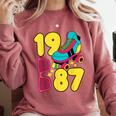 1987 Retro Raised In The 80s Old School Nostalgia Vibes Comfort Colors Sweatshirt Orchid 1987 Retro Raised In The 80s Old School Nostalgia Vibes Comfort Colors Sweatshirt Orchid