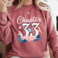 1988 Happy Birthday Chapter 33 Year Old Women Book Lover Comfort Colors Sweatshirt Orchid