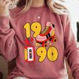1990 Retro Raised On 90s Music Old School Nostalgia Punk Comfort Colors Sweatshirt Orchid 1990 Retro Raised On 90s Music Old School Nostalgia Punk Comfort Colors Sweatshirt Orchid