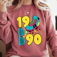 1990 Retro Raised In The 90s Old School Nostalgia Vibes Comfort Colors Sweatshirt Orchid 1990 Retro Raised In The 90s Old School Nostalgia Vibes Comfort Colors Sweatshirt Orchid