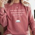 67 Meme Book Lover & Reading Humor Bookworms Slang Comfort Colors Sweatshirt Orchid