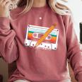80 S 80s 90s Cassette Tape Nostalgia Retro Band Comfort Colors Sweatshirt Orchid