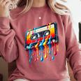 80s 90s Retro Party Costume Nostalgia Cassette Comfort Colors Sweatshirt Orchid 80s 90s Retro Party Costume Nostalgia Cassette Comfort Colors Sweatshirt Orchid