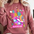 80's Baby 90's Made Me 1980s 1990s Nostalgia Retro Party Premium Tri-Blend Comfort Colors Sweatshirt Orchid