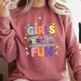 80's Girls Just Wanna Have Fun Nostalgia 1980s Comfort Colors Sweatshirt Orchid