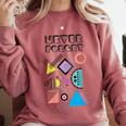 80s Nostalgia Never Forget Comfort Colors Sweatshirt Orchid