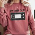 80s VHS Video Cassette Nostalgia Comfort Colors Sweatshirt Orchid 80s VHS Video Cassette Nostalgia Comfort Colors Sweatshirt Orchid