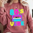 80's Vibe Retro Style Cassette Tape Nostalgia 1980s Party Premium Tri-Blend Comfort Colors Sweatshirt Orchid