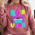 80's Vibe Retro Style Cassette Tape Nostalgia 1980s Party Comfort Colors Sweatshirt Orchid