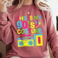This Is My 90's Costume Retro 1990s Style Cassette Nostalgia Comfort Colors Sweatshirt Orchid