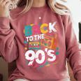 90's Nineties Nostalgia Costume Party Back To The 90s Comfort Colors Sweatshirt Orchid