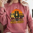 90s Nostalgia Never Forget Retro Comfort Colors Sweatshirt Orchid