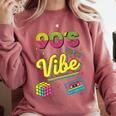 90s Nostalgia Retro Apparel 90'S Vibe Retro Comfort Colors Sweatshirt Orchid
