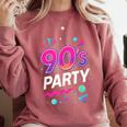 90's Party 90s Nostalgia Retro Rave Dance Music Comfort Colors Sweatshirt Orchid 90's Party 90s Nostalgia Retro Rave Dance Music Comfort Colors Sweatshirt Orchid