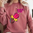 90’s Ring Retro Nostalgia Colorful Throwback Comfort Colors Sweatshirt Orchid