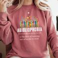 Abibliophobia Definition Book Reader Book Nerd Book Reading Comfort Colors Sweatshirt Orchid